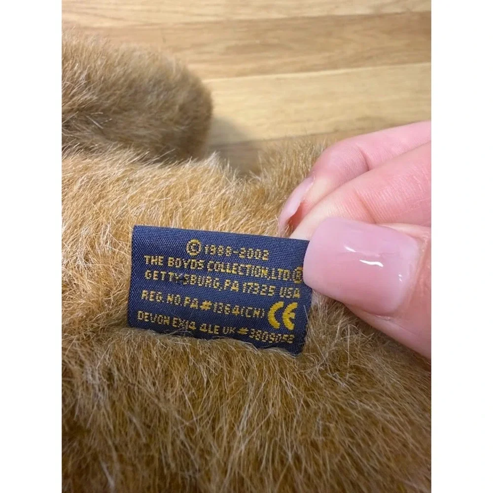 Y2K Vintage Boyds Bear Penelope Punkinberry Pumpkin Plush Decor Posable Fall